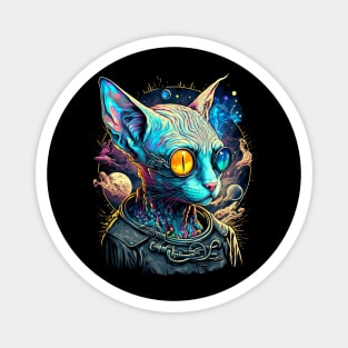 Psychedelic Sphynx Cat Magnet